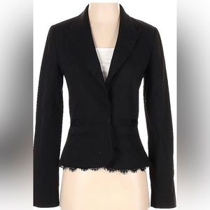 True Meaning Embellished Blazer w/ lace and ribbon
